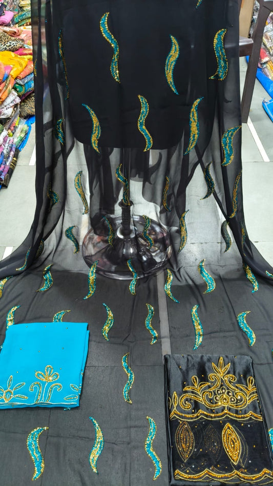Black and turquoise Dirac